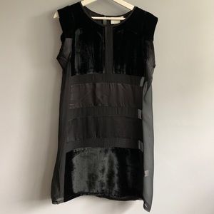 Anthropologie Velvet & Silk Dress